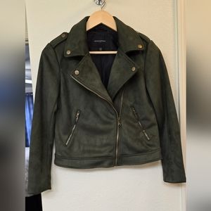 Banana Republic moto jacket suede